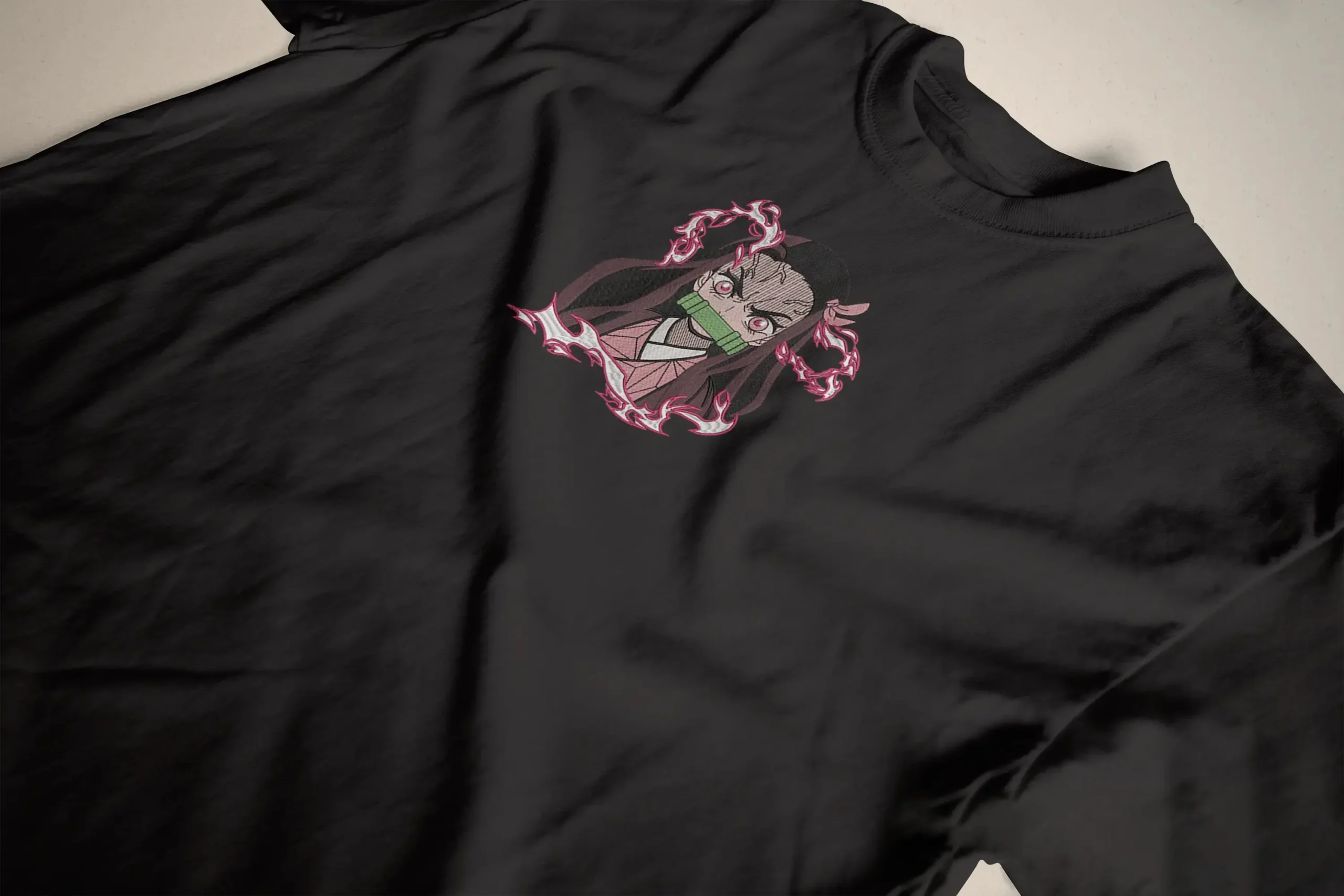 NEZUKO ANGRY DESIGN STITCHES