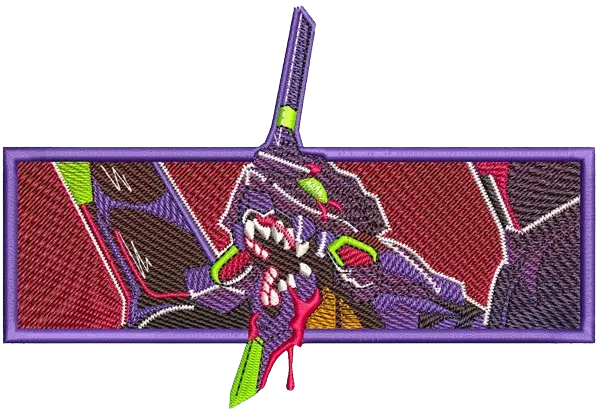 EVA 01 SCREAM DESIGN STITCHES