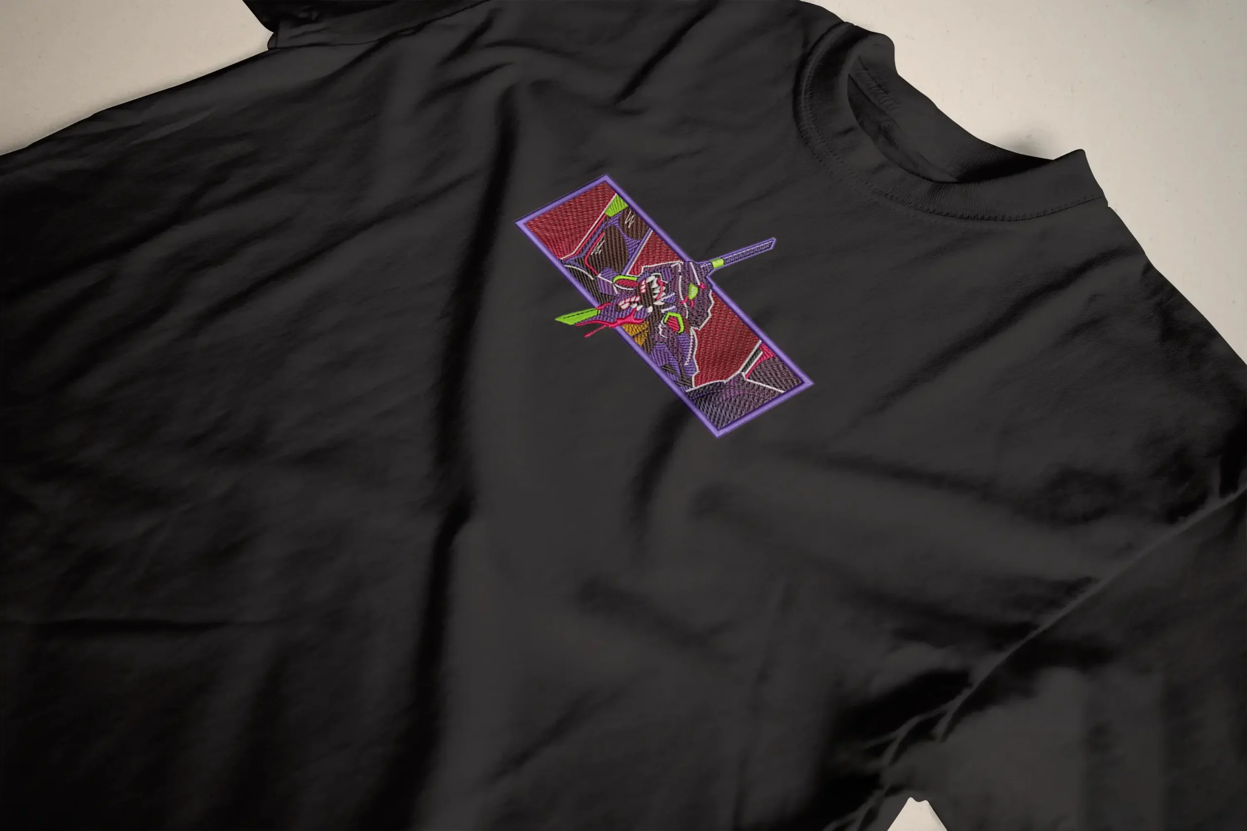 EVA 01 SCREAM DESIGN STITCHES