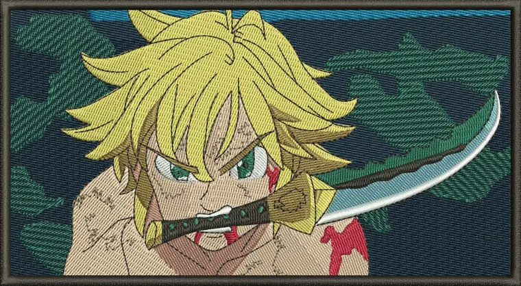 MELIODAS SWORD DESIGN STITCHES