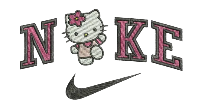 HELLO KITTY NIKE DESIGN STITCHES