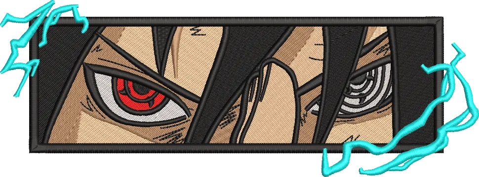 SASUKE-EYES WITH LIGHTING DESIGN STITCHES