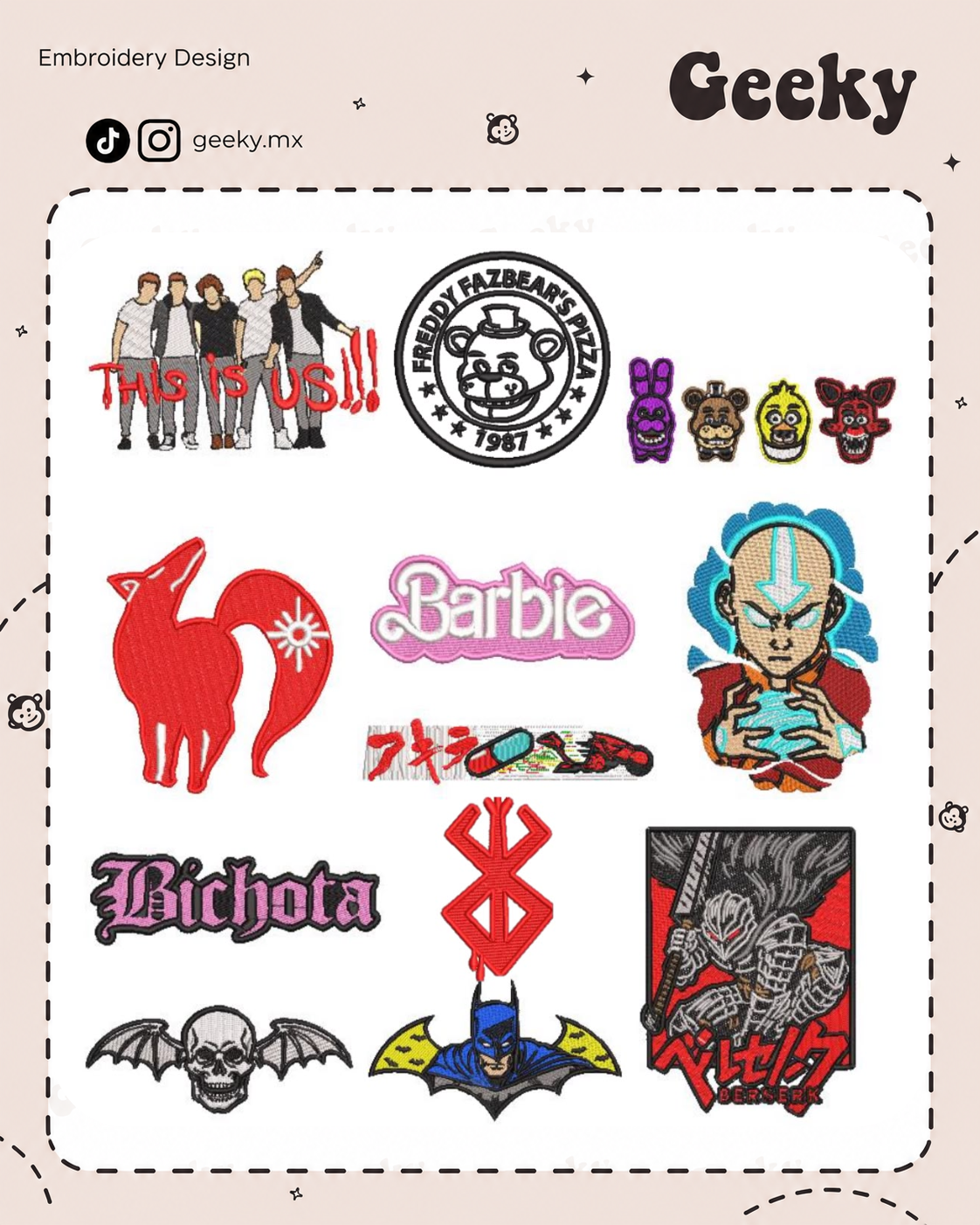 Kit de iniciación al bordado +240 diseños